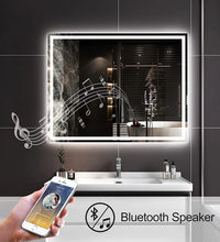 Abbagail LED Bathroom Mirror Bluetooth, Dimmable, Defog, Wall Mount