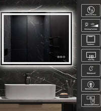 Abbagail LED Bathroom Mirror Bluetooth, Dimmable, Defog, Wall Mount